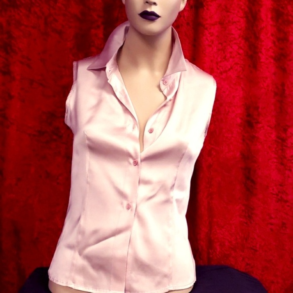 Piazza Sempione Sleeveless Pink Top